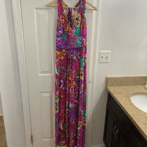 Lilly Pulitzer Purple Maxi Dress Size M EUC
